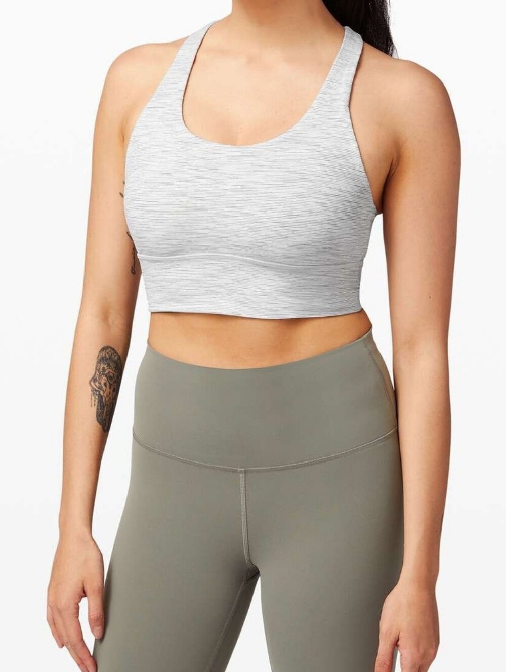 Lululemon Invigorate Bra Long Line Wee Are From Space Nimbus Gray Size 6